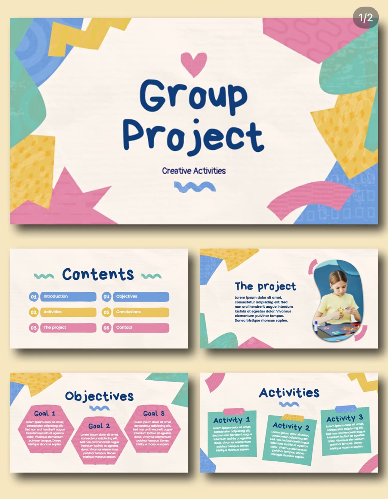 Dopamine Color Pop PowerPoint template preview