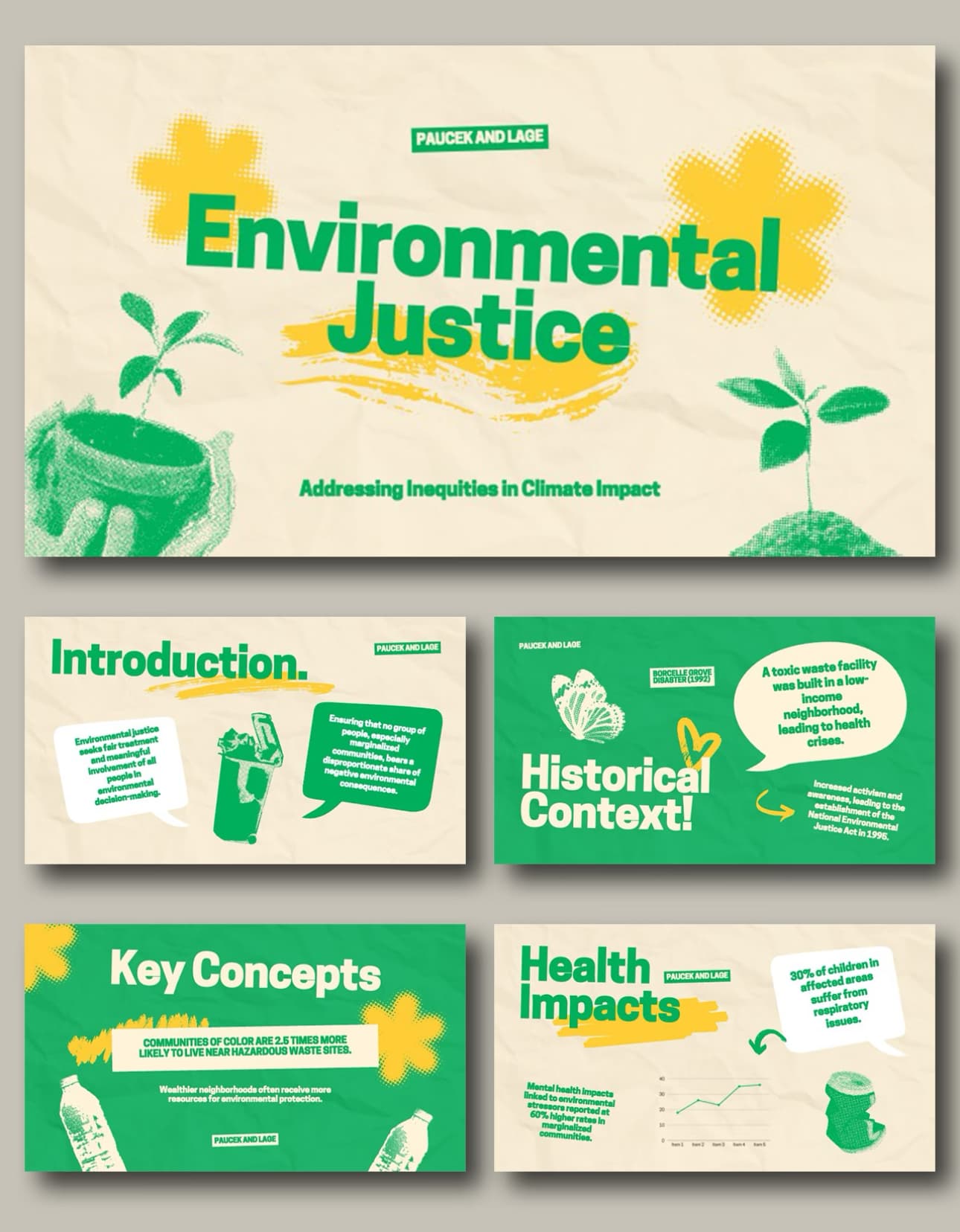 Minimal Wrinkled Paper PowerPoint template preview