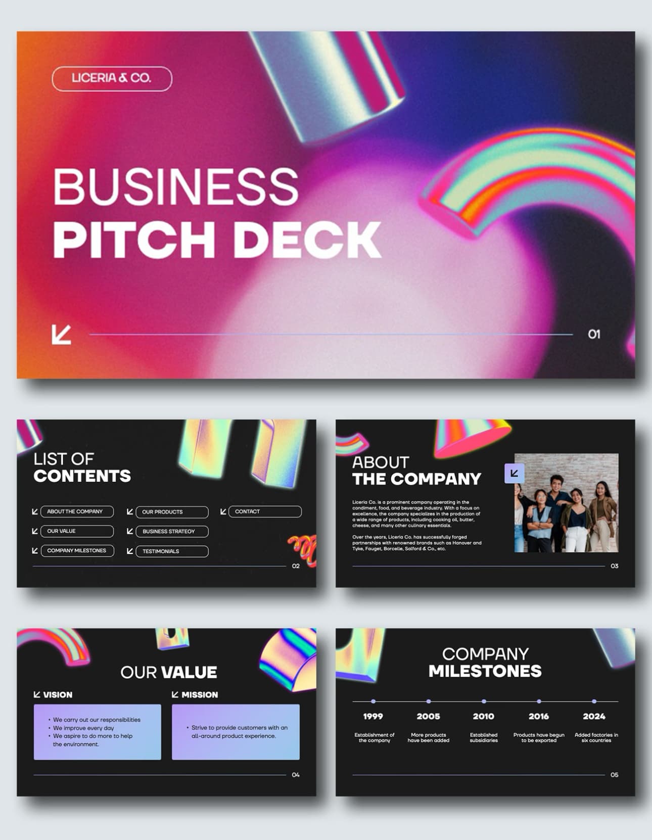Business Dark Purple PowerPoint template preview